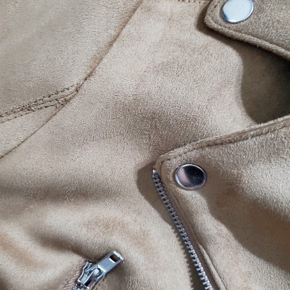 F21 Tan Suede Jacket - Picture 3 of 3
